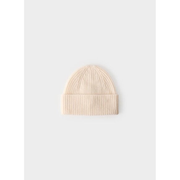 Aritzia BABATON LiteLuxe Birch Ribbed Cashmere Knit Beanie Toque Hat, One Size - Picture 10 of 12